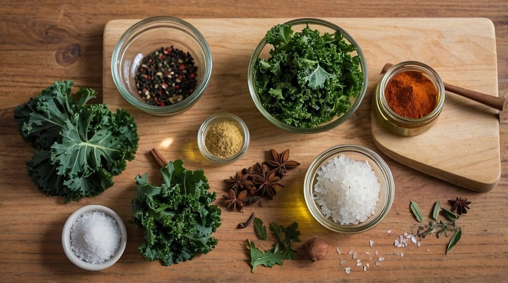 ingredientes Chips de Kale al Horno