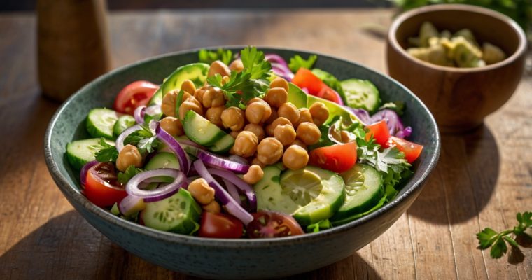 Ensalada de Garbanzos y Aguacate