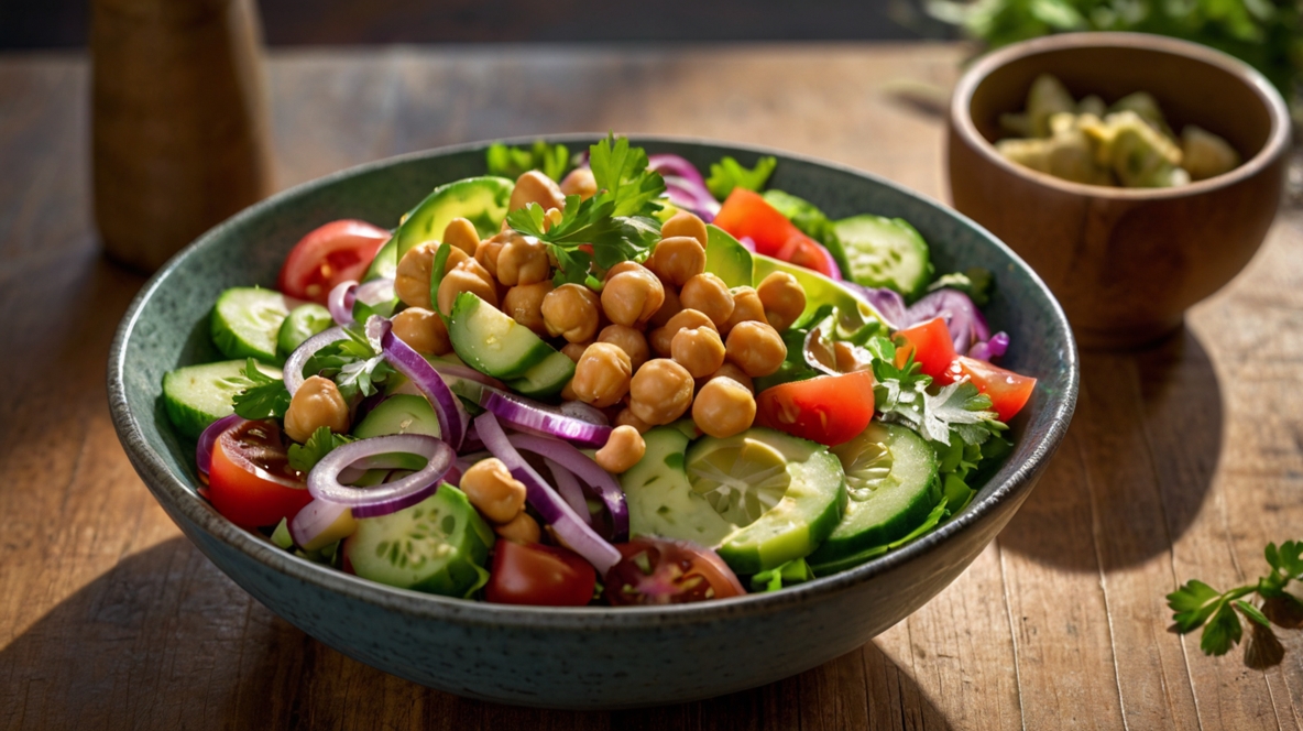 Ensalada de Garbanzos y Aguacate