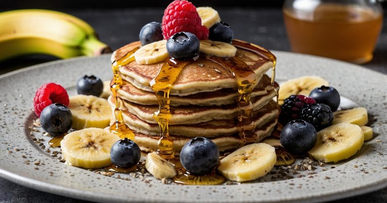 Pancakes de Avena y Plátano