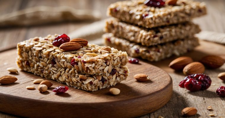 Barritas Energéticas Caseras de Avena y Frutos Secos