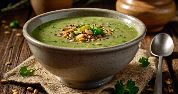 Sopa Detox de Brócoli y Jengibre