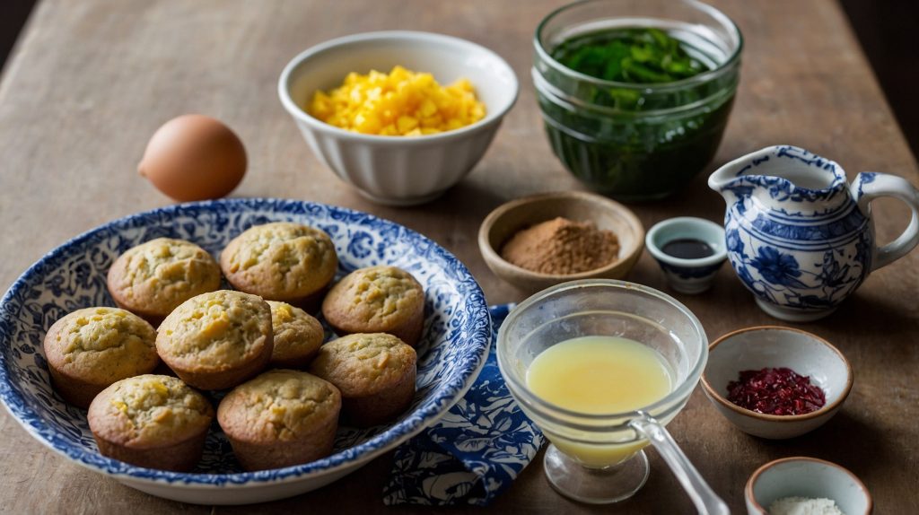 ingredientes muffins clara de huevo y espinacas