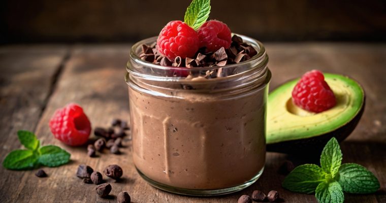 Mousse de Chocolate y Aguacate