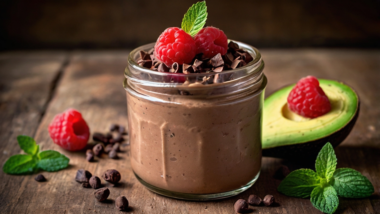 Mousse de Chocolate y Aguacate