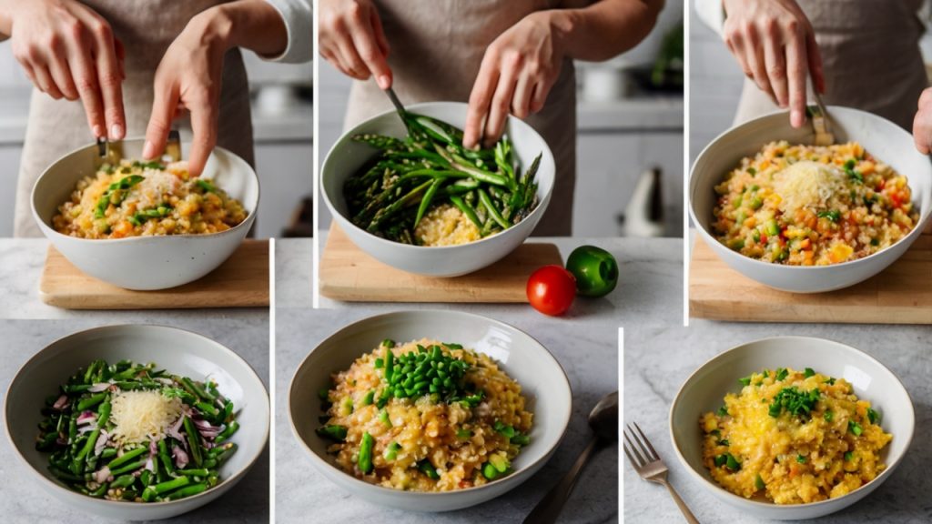 Risotto de Quinoa y Espárragos con Levadura Nutricional